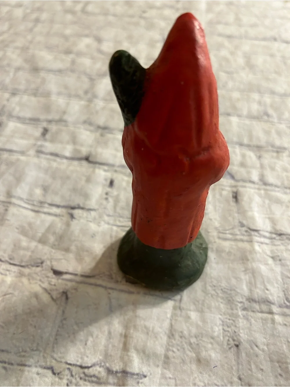 A.A.IMPORTING CO. MADE IN TAIWAN PAINTED SANTA WITH GREEN BRANCH TREE HEAVY